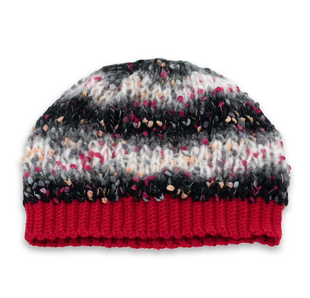 Arya Alpaca Wool Beanie Hat | Black