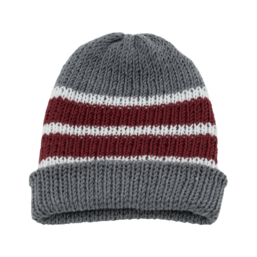 Reversible Knit Beanie Hat - Unisex Style