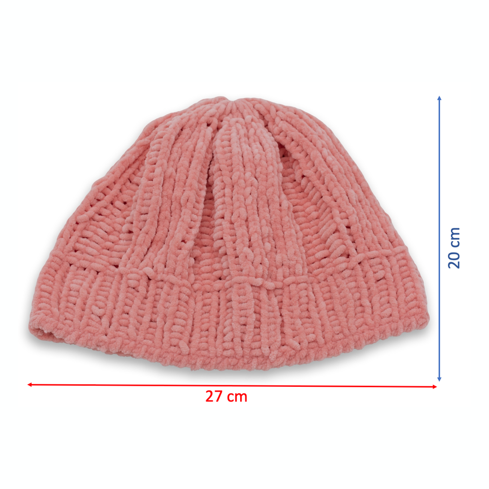 Velvety Soft Beanie & Neck Warmer Set | Pink
