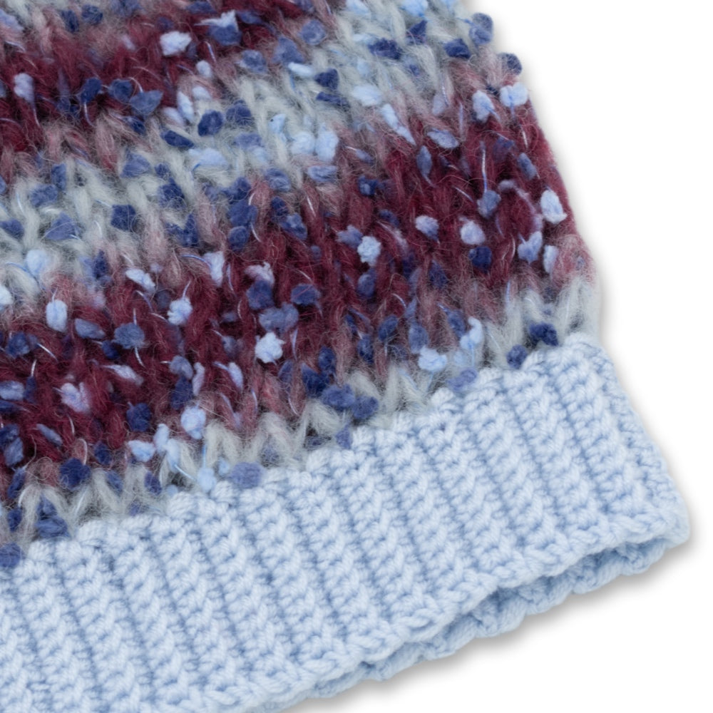 Arya Alpaca Wool Beanie Hat | Blue