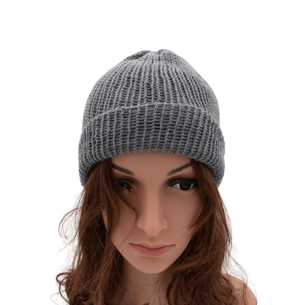 Reversible Knit Beanie Hat - Unisex Style