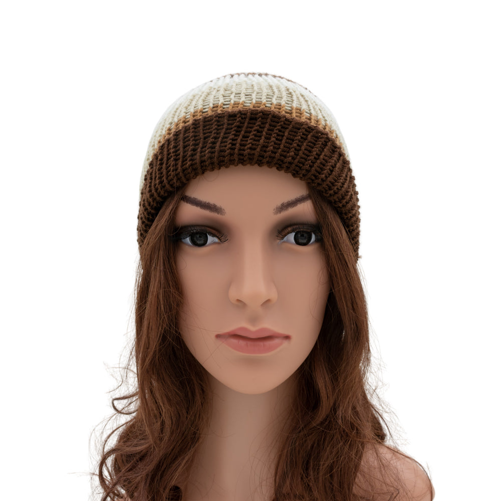 Reversible Knit Beanie Hat - Unisex Style