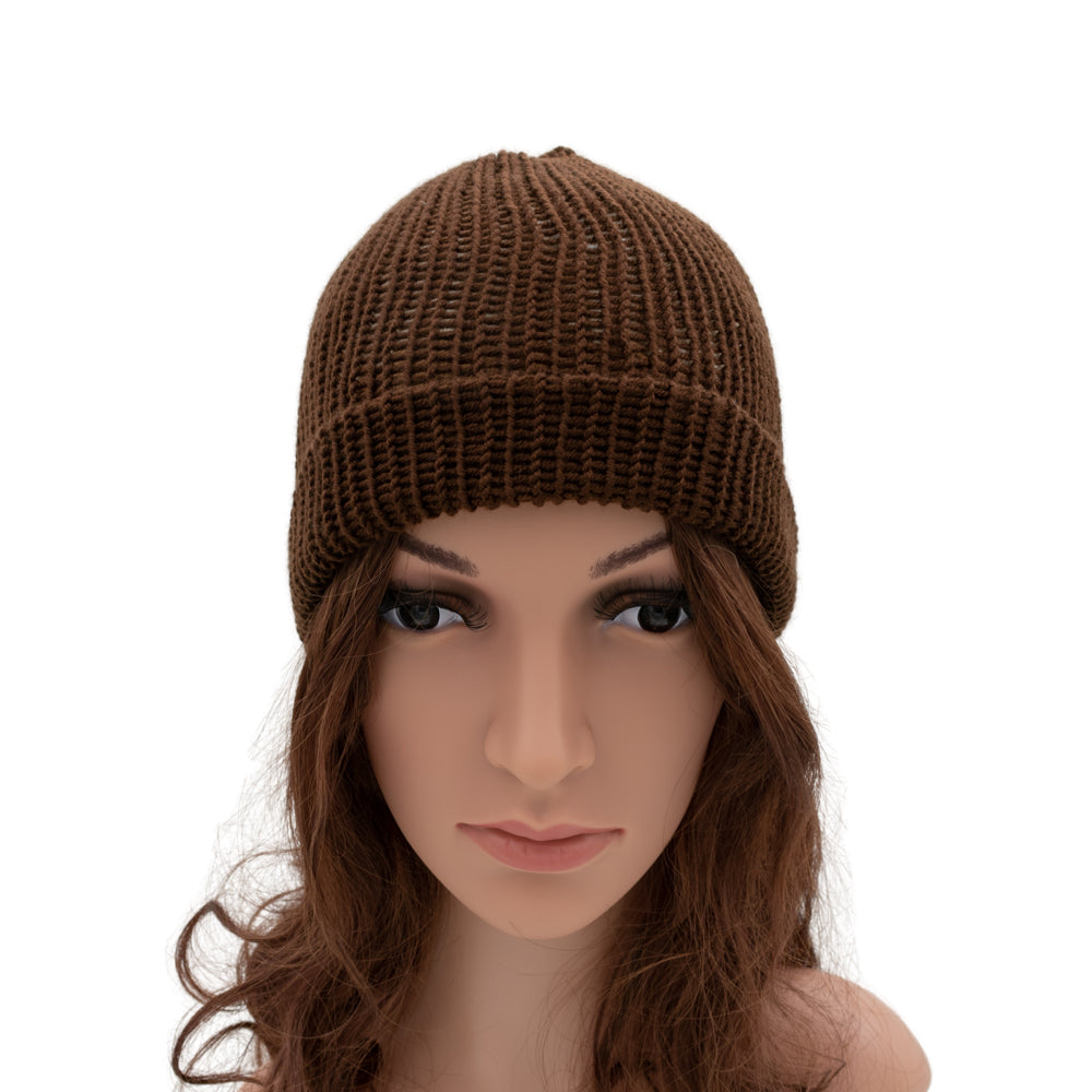 Reversible Knit Beanie Hat - Unisex Style