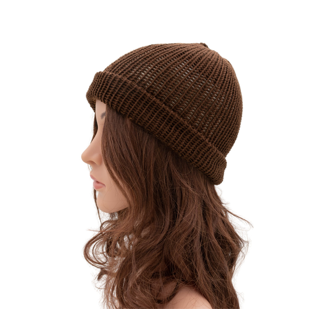 Reversible Knit Beanie Hat - Unisex Style