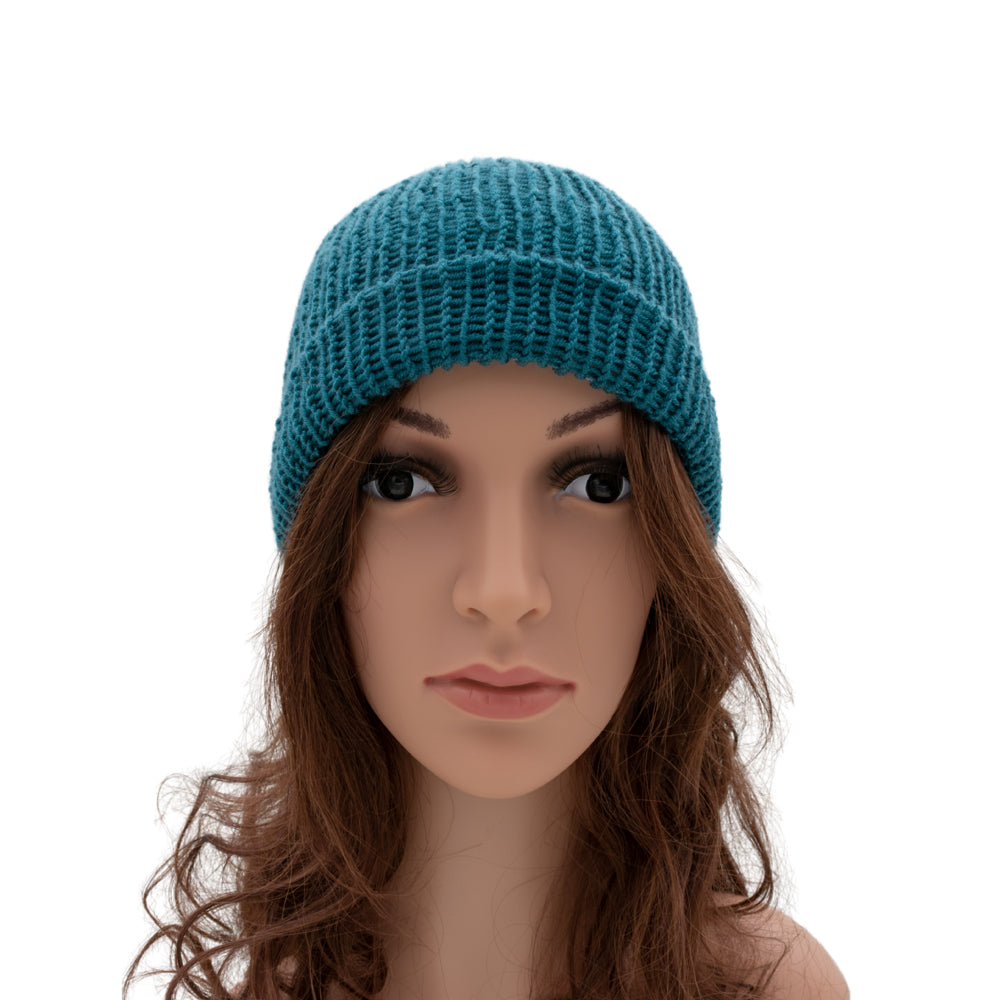 Reversible Knit Beanie Hat - Unisex Style