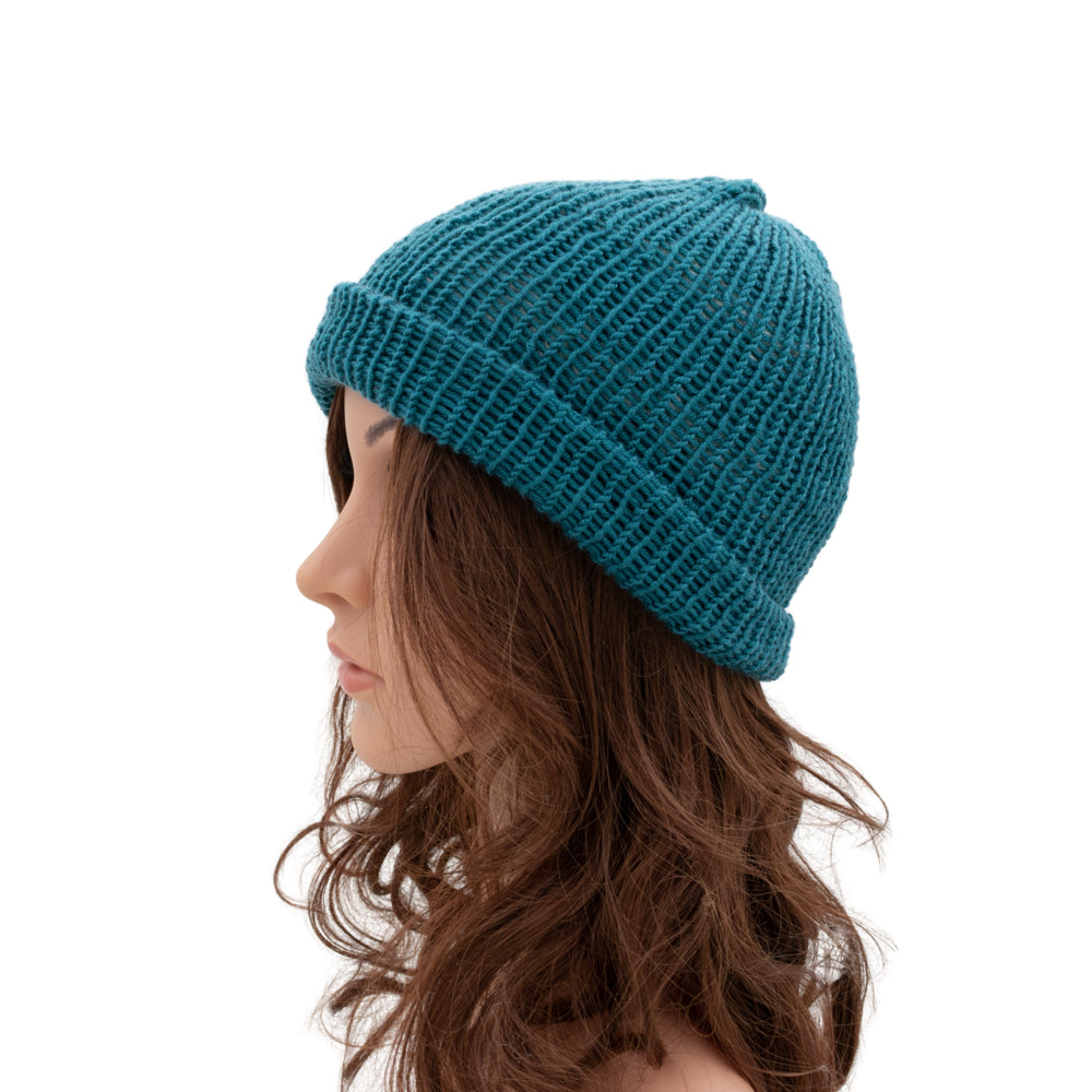 Reversible Knit Beanie Hat - Unisex Style
