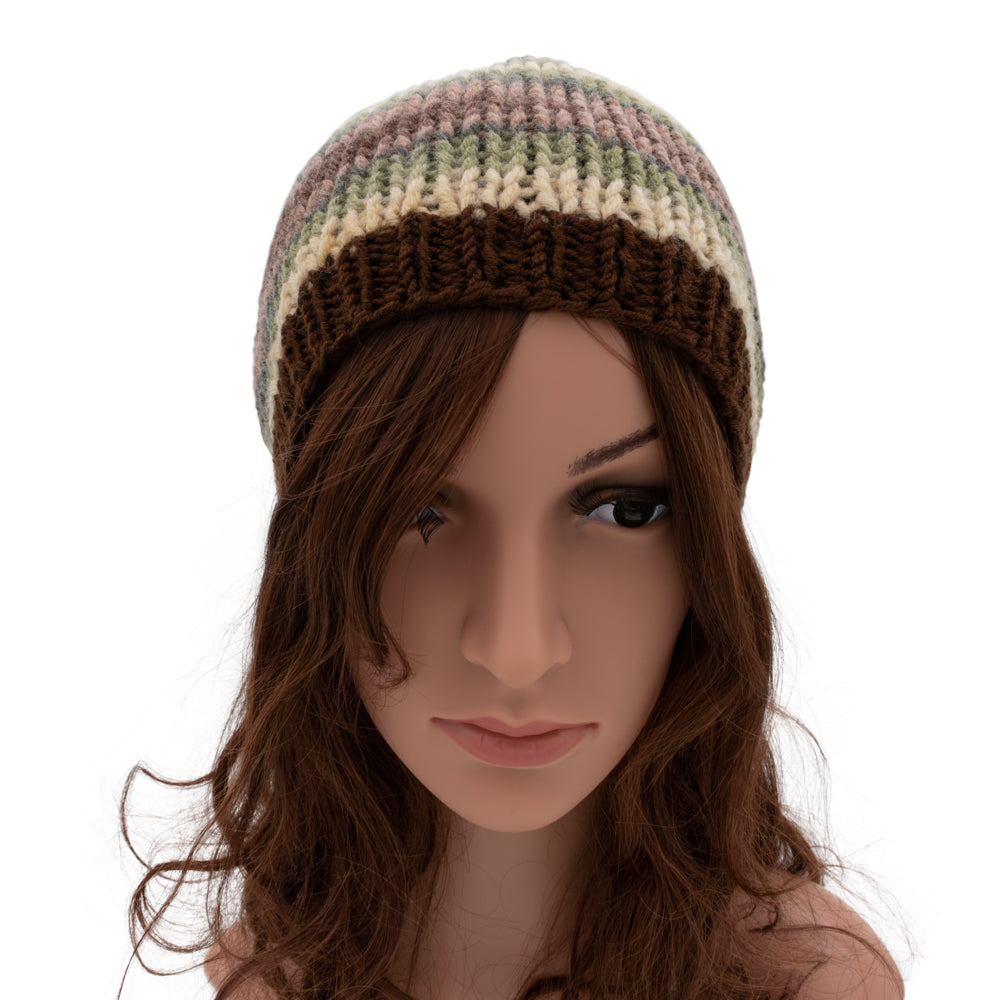 Chunky Multicoloured Beanie Winter Hat