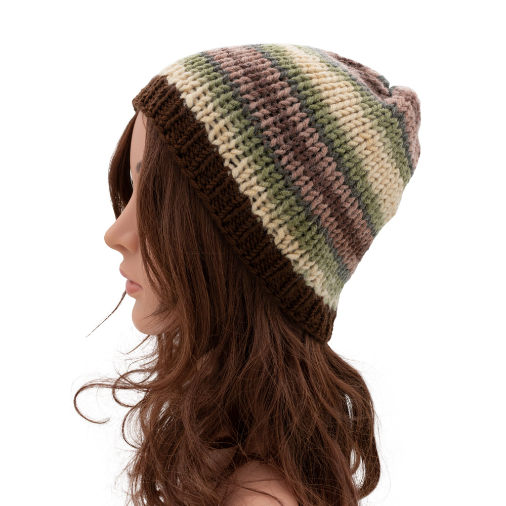 Chunky Multicoloured Beanie Winter Hat