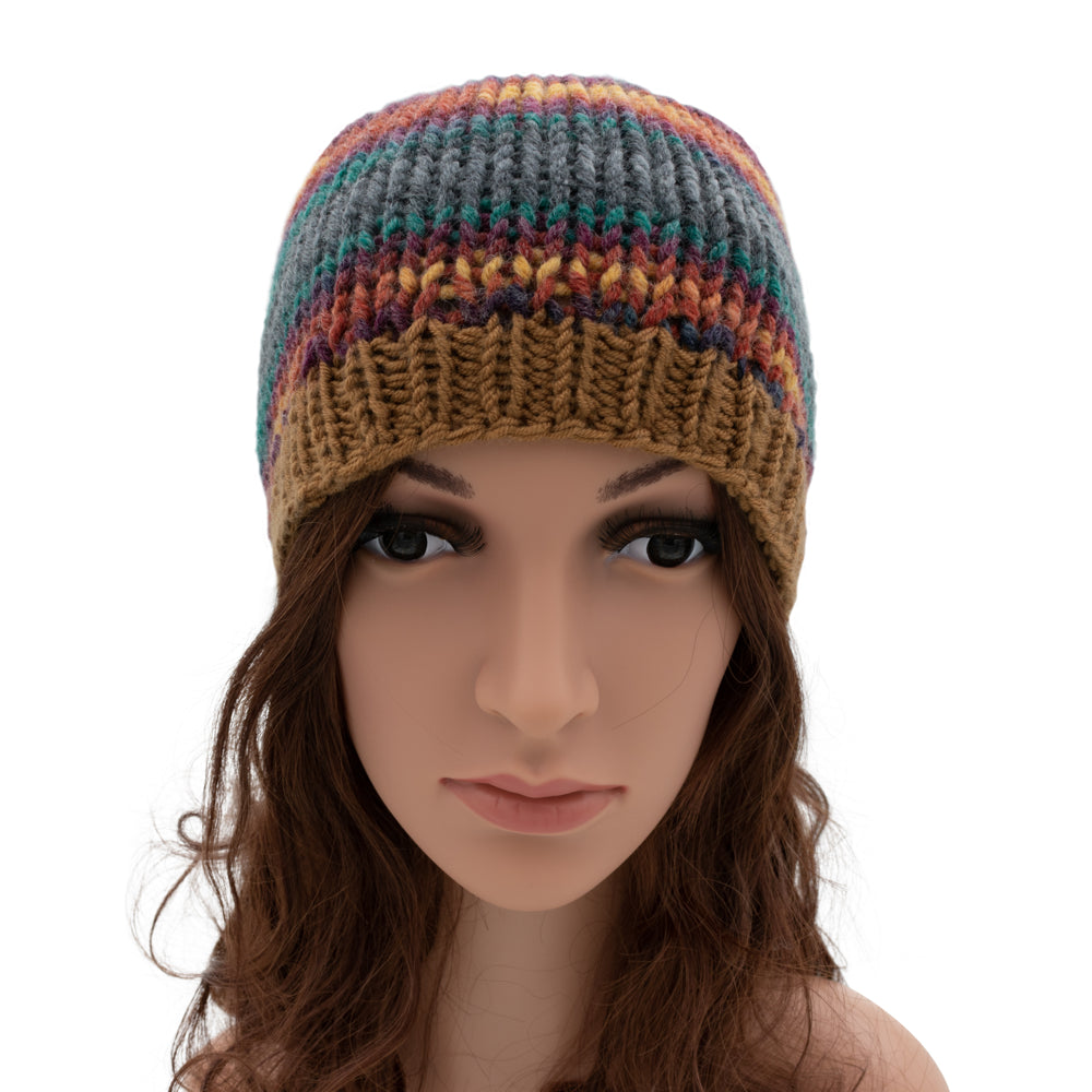 Chunky Multicoloured Beanie Winter Hat