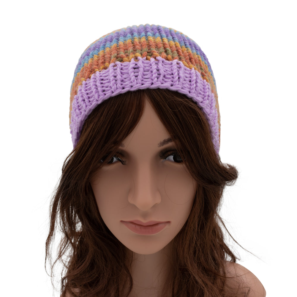 Chunky Multicoloured Beanie Winter Hat