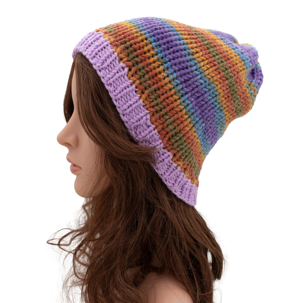 Chunky Multicoloured Beanie Winter Hat