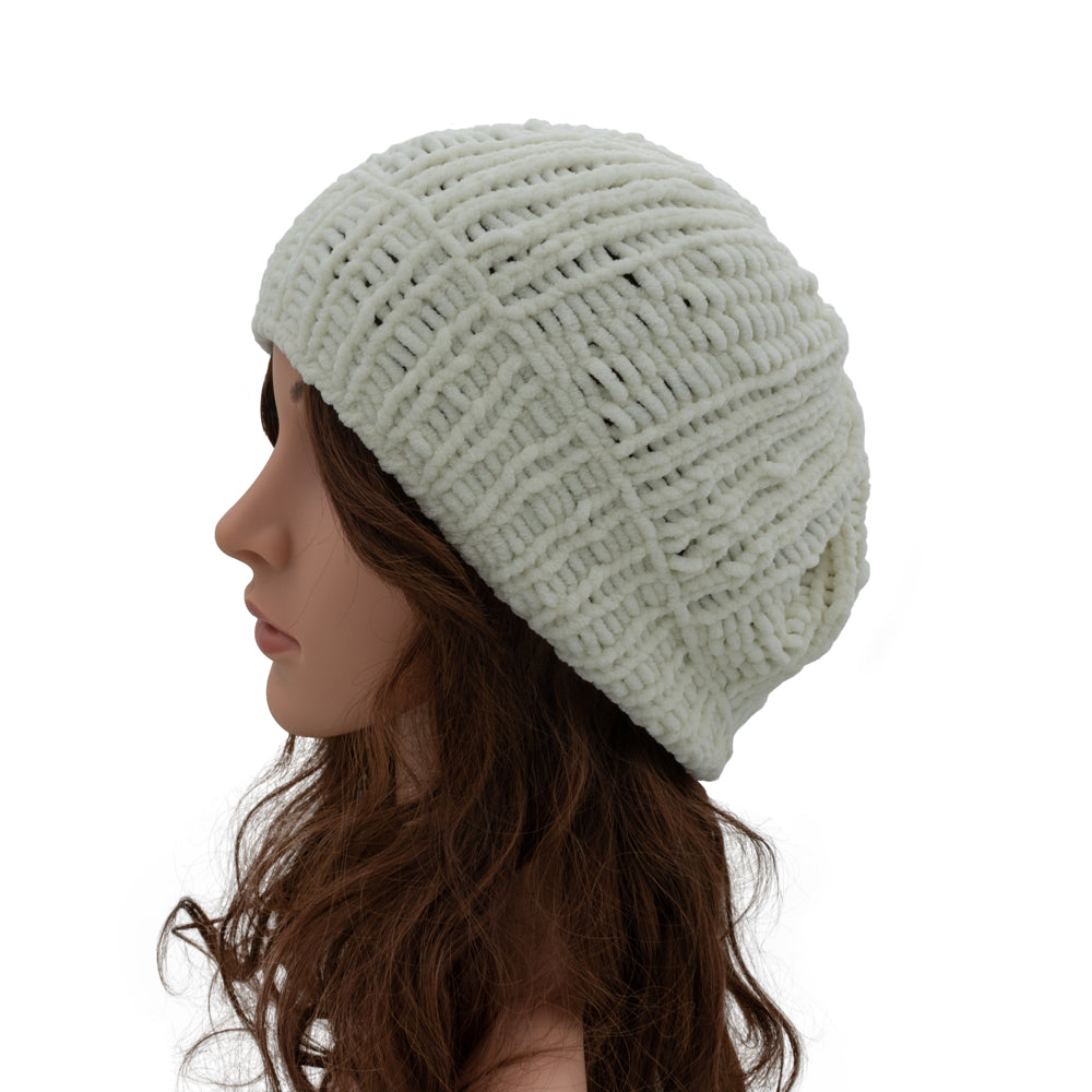Velvety Soft Beanie Hat | Pink
