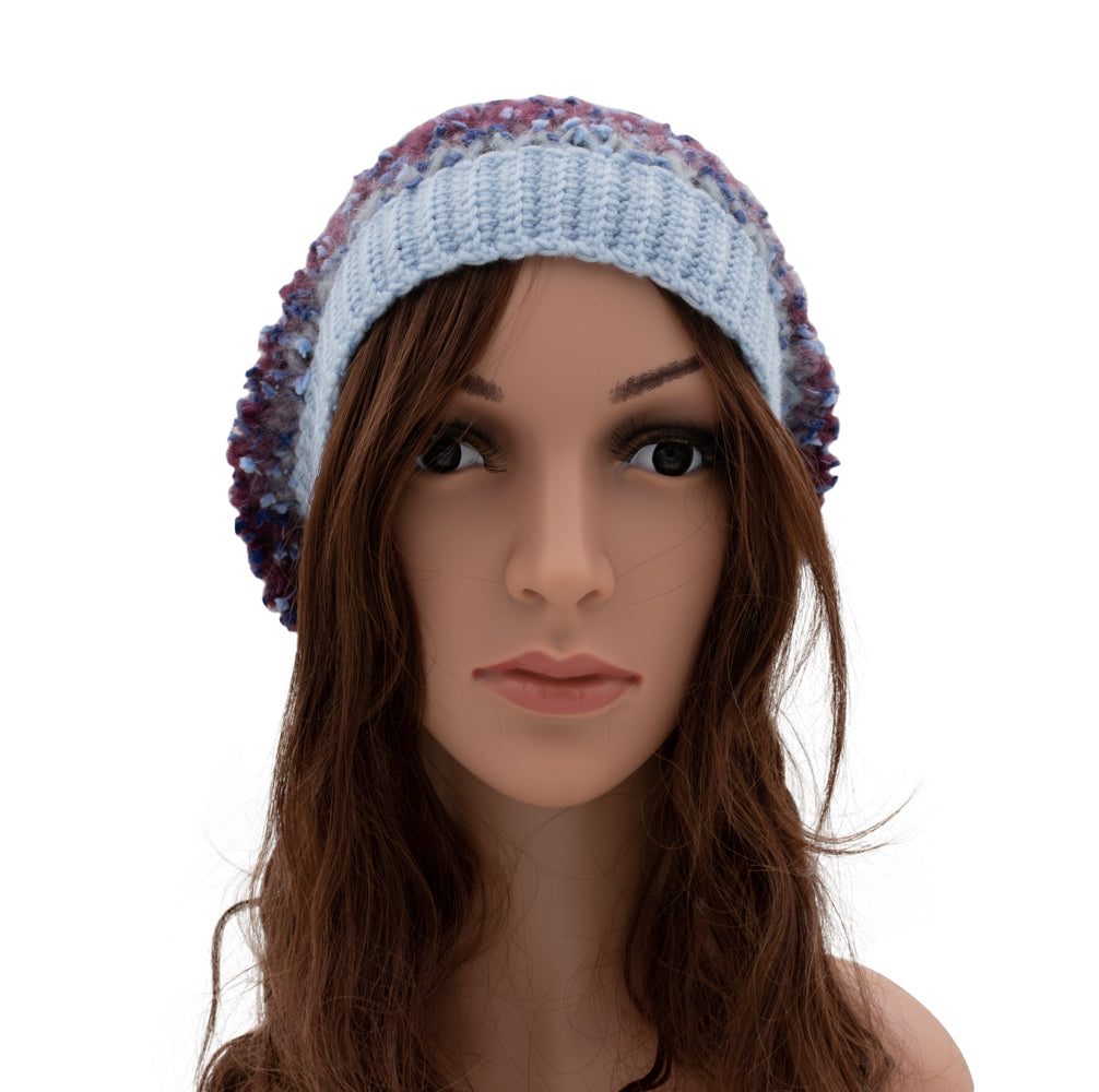 Arya Alpaca Wool Beanie Hat | Blue