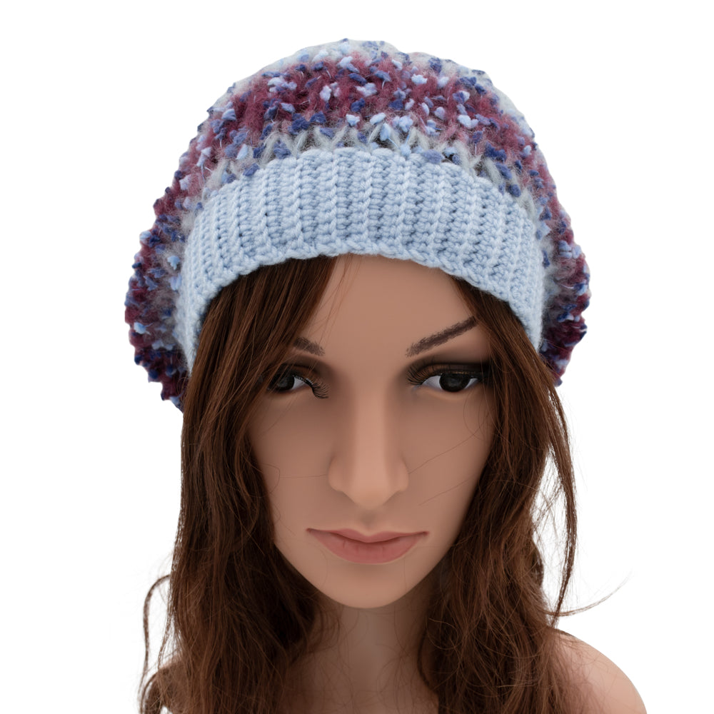 Arya Alpaca Wool Beanie Hat | Blue