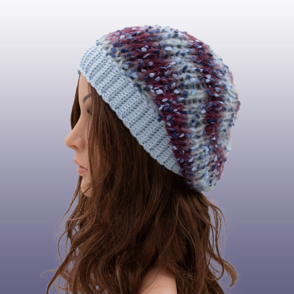 Arya Alpaca Wool Beanie Hat | Blue