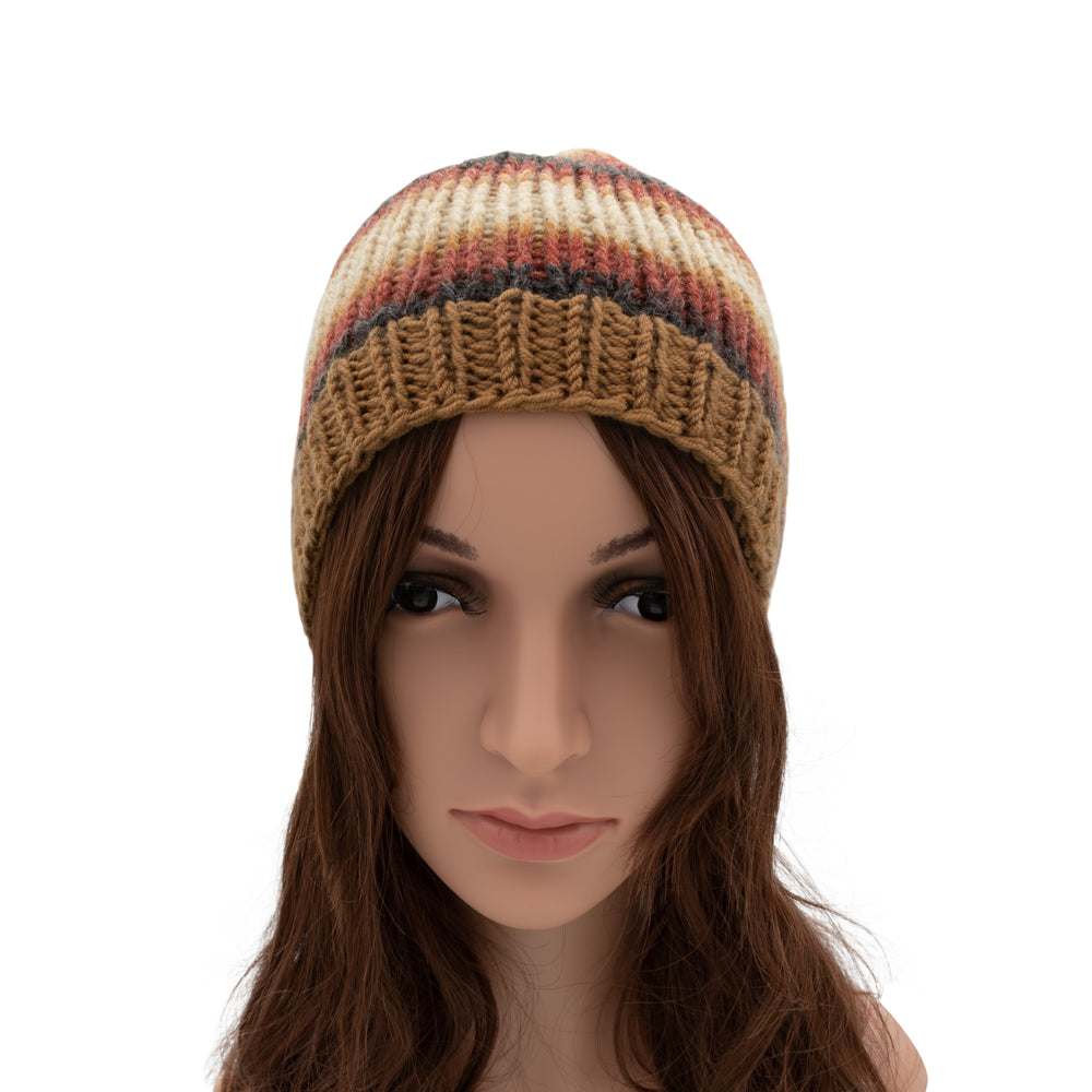 Chunky Multicoloured Beanie Winter Hat