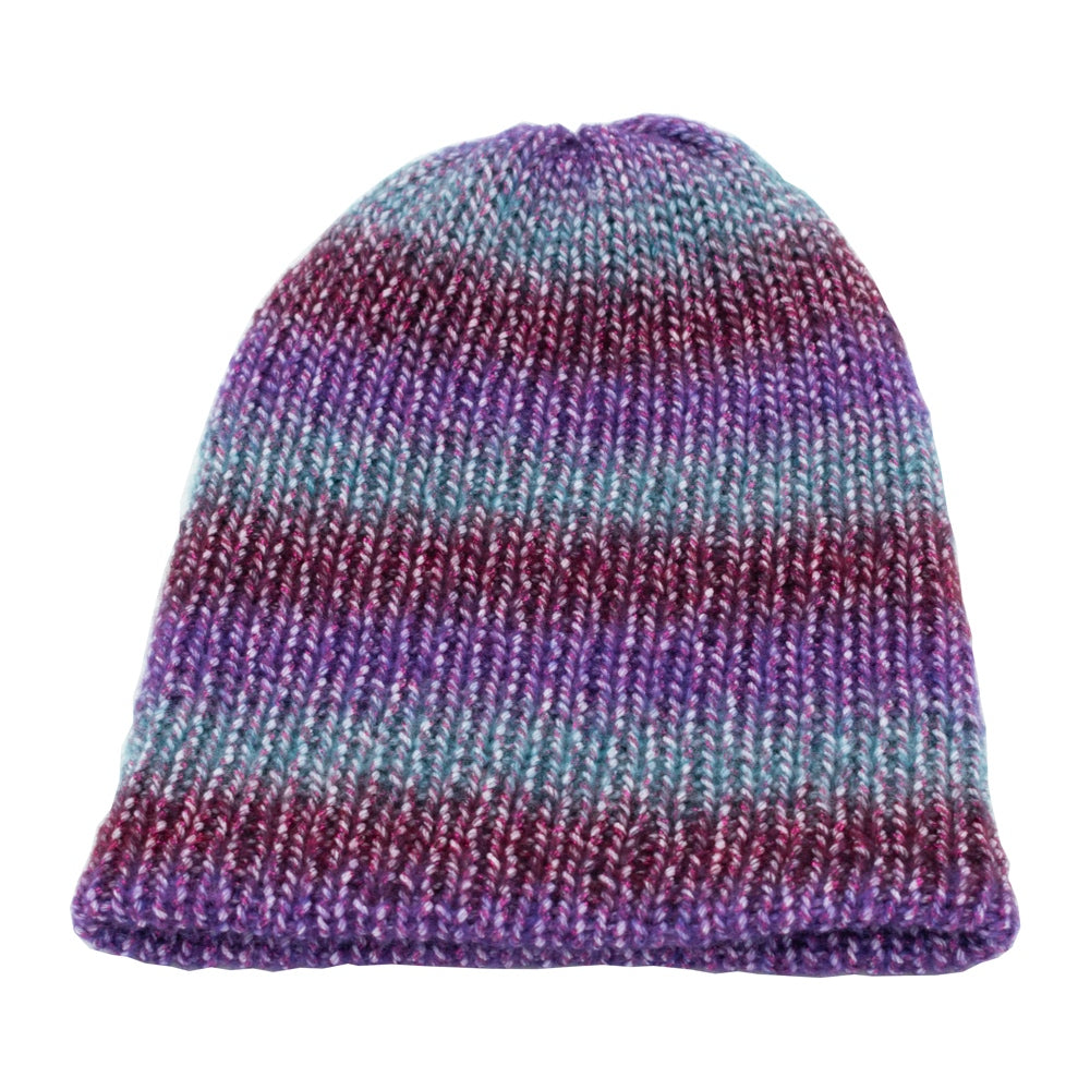 Double-Faced Silver Sparkle Beanie Hat