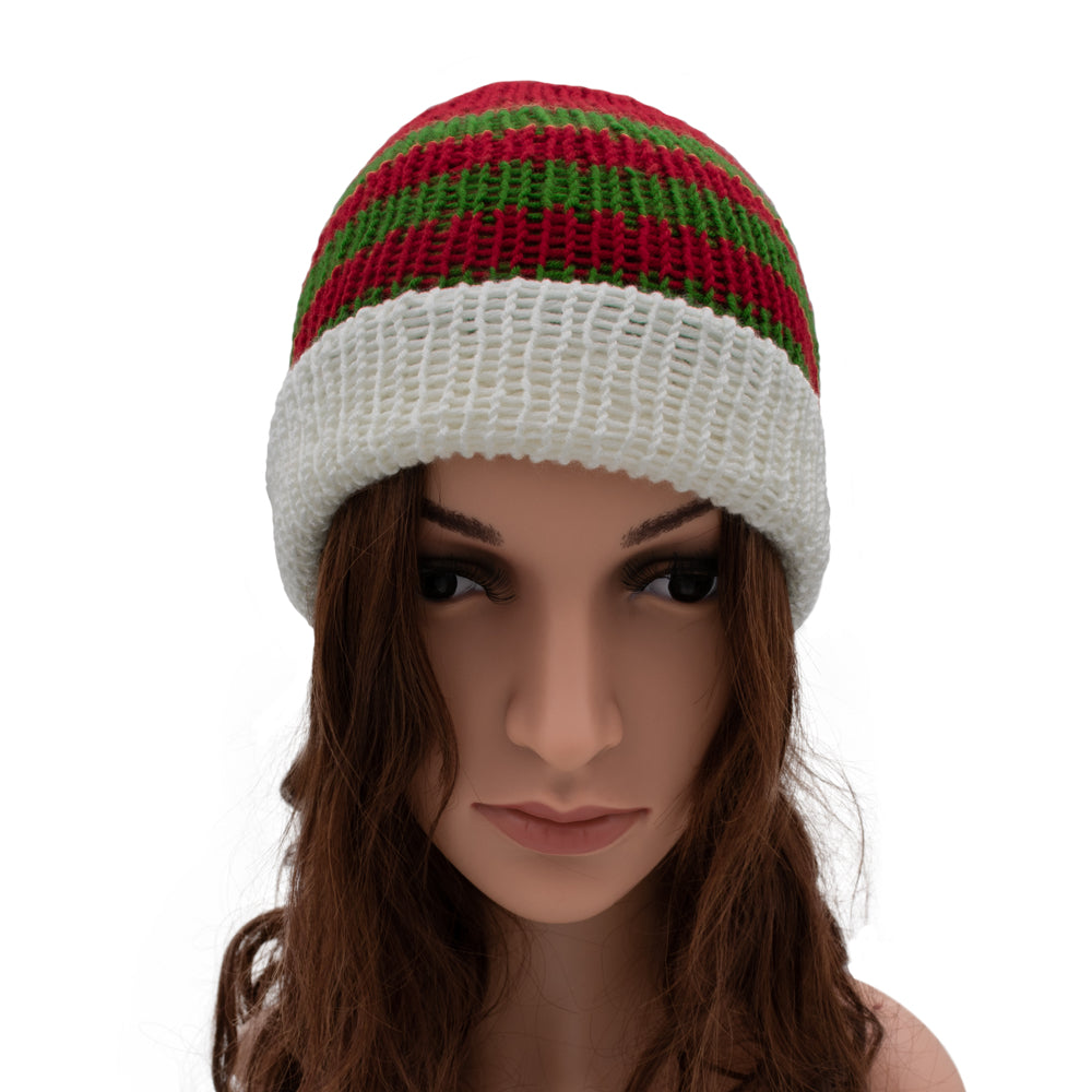 Christmas Theme Knit Beanie Hat