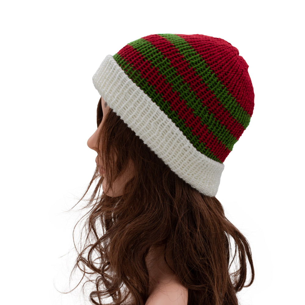 Christmas Theme Knit Beanie Hat