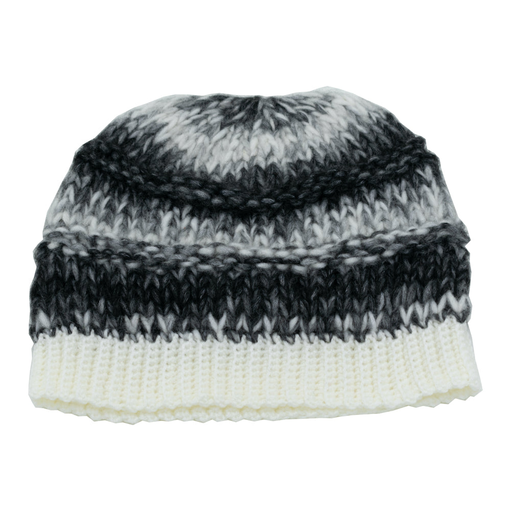 Slouchy Wool Beanie Winter Hat | Beige