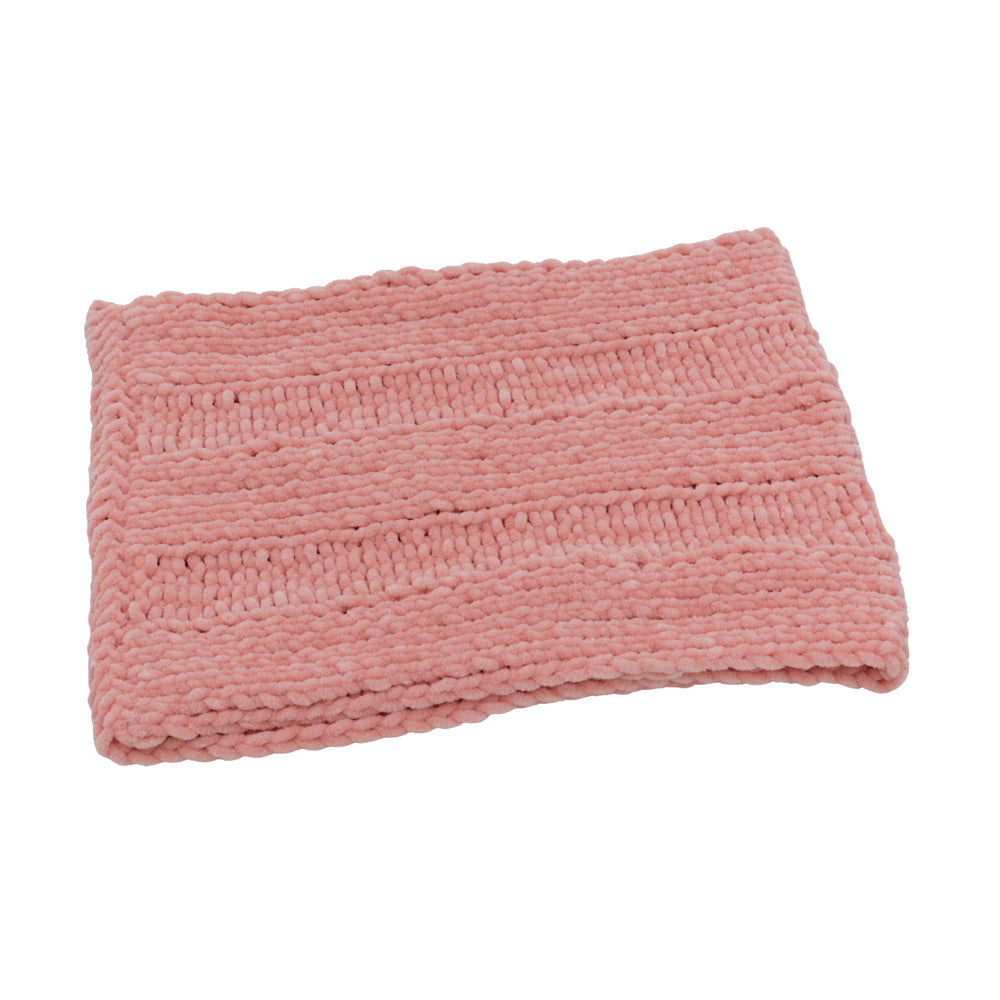 Velvety Soft Beanie & Neck Warmer Set | Pink