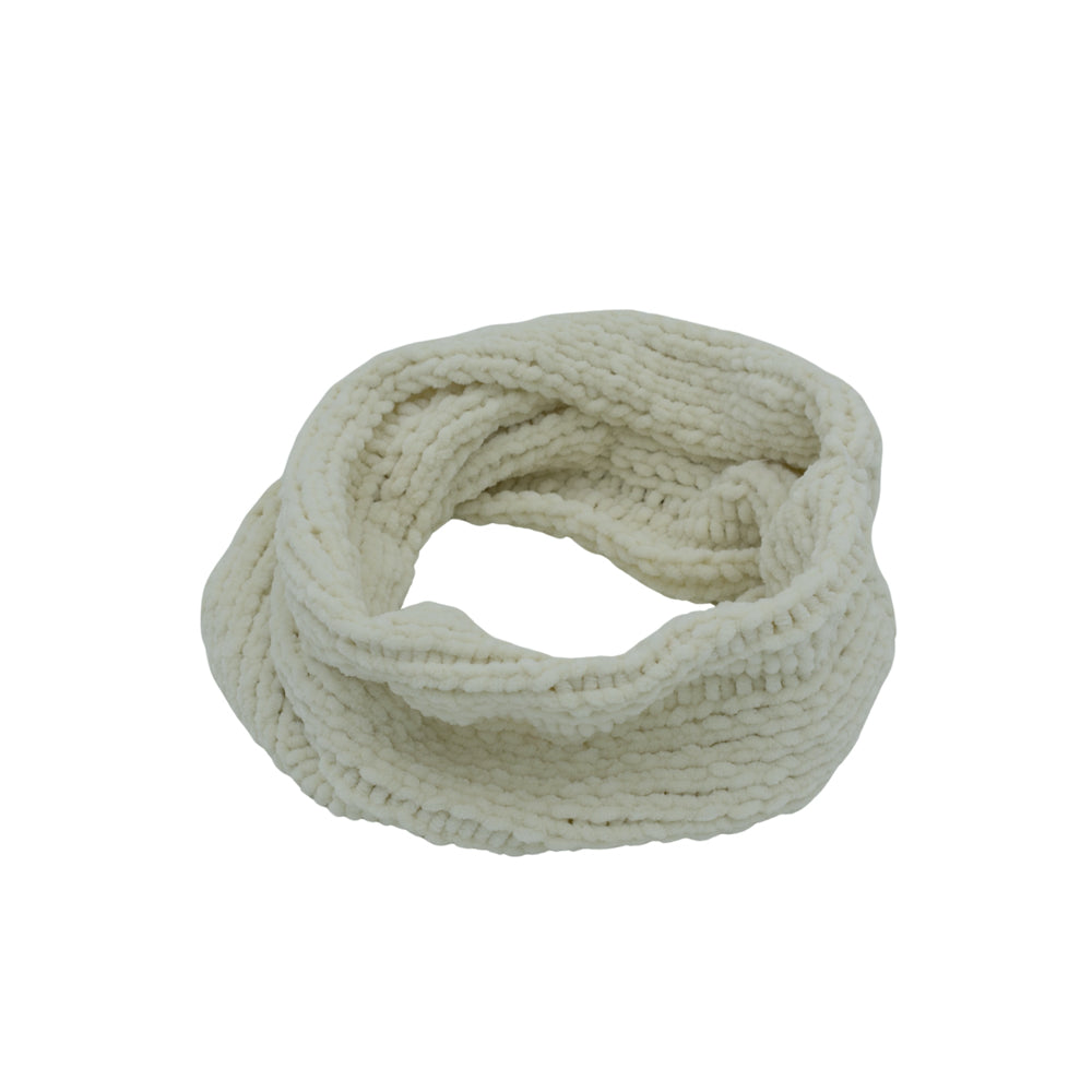 Velvety Soft Beanie & Neck Warmer Set | Ecru