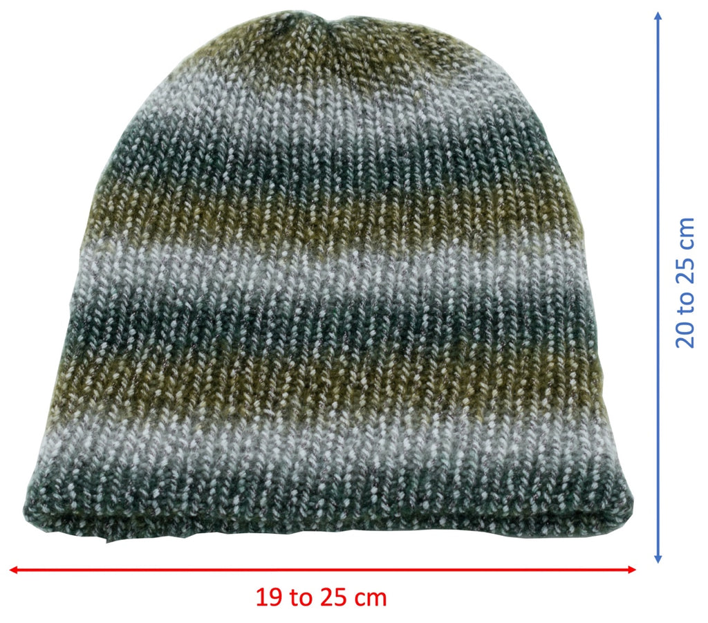 Double-Faced Silver Sparkle Beanie Hat