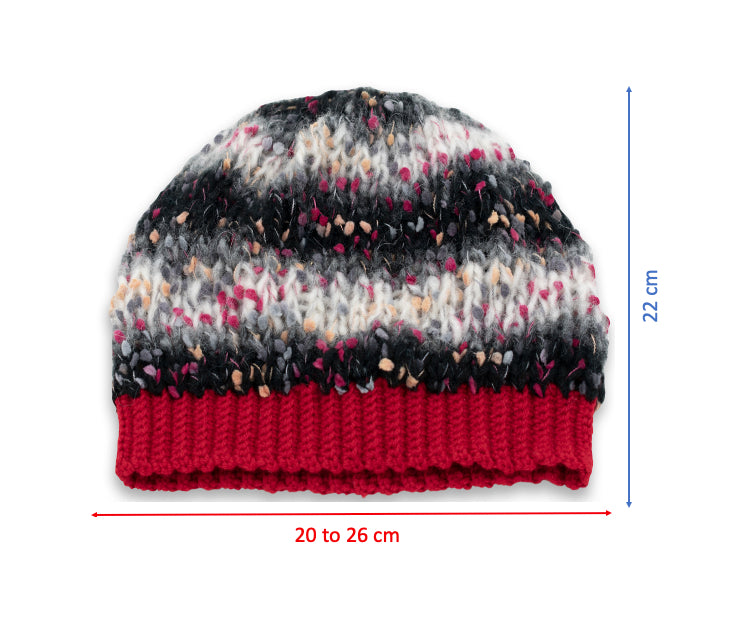 Arya Alpaca Wool Beanie Hat | Black