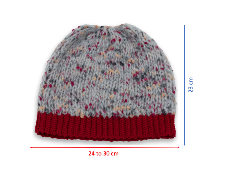 Arya Alpaca Wool Beanie Hat | Grey
