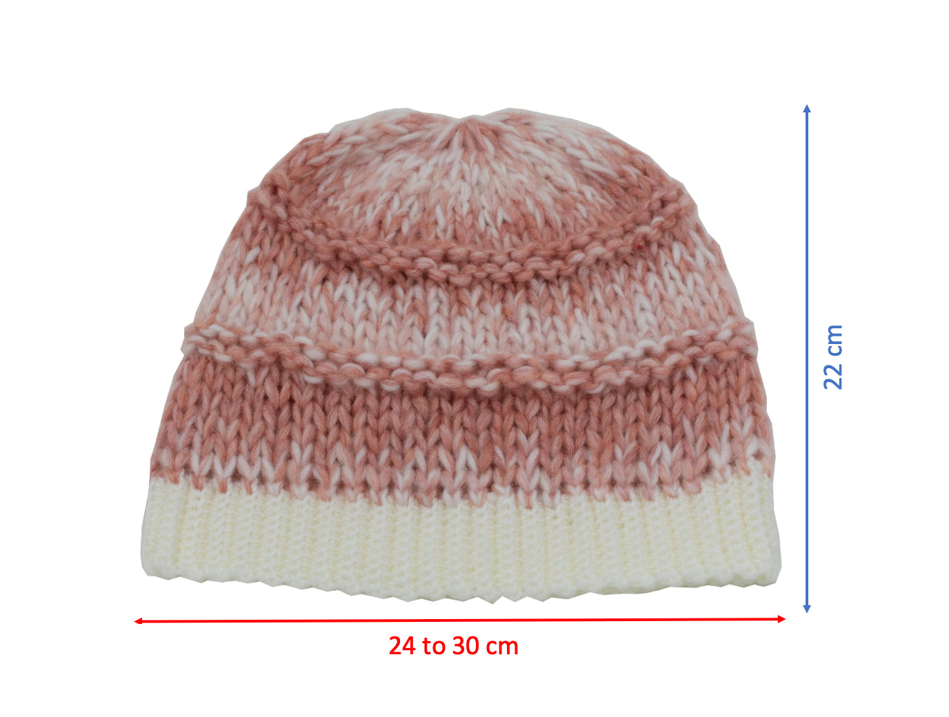Slouchy Wool Beanie Winter Hat | Pink
