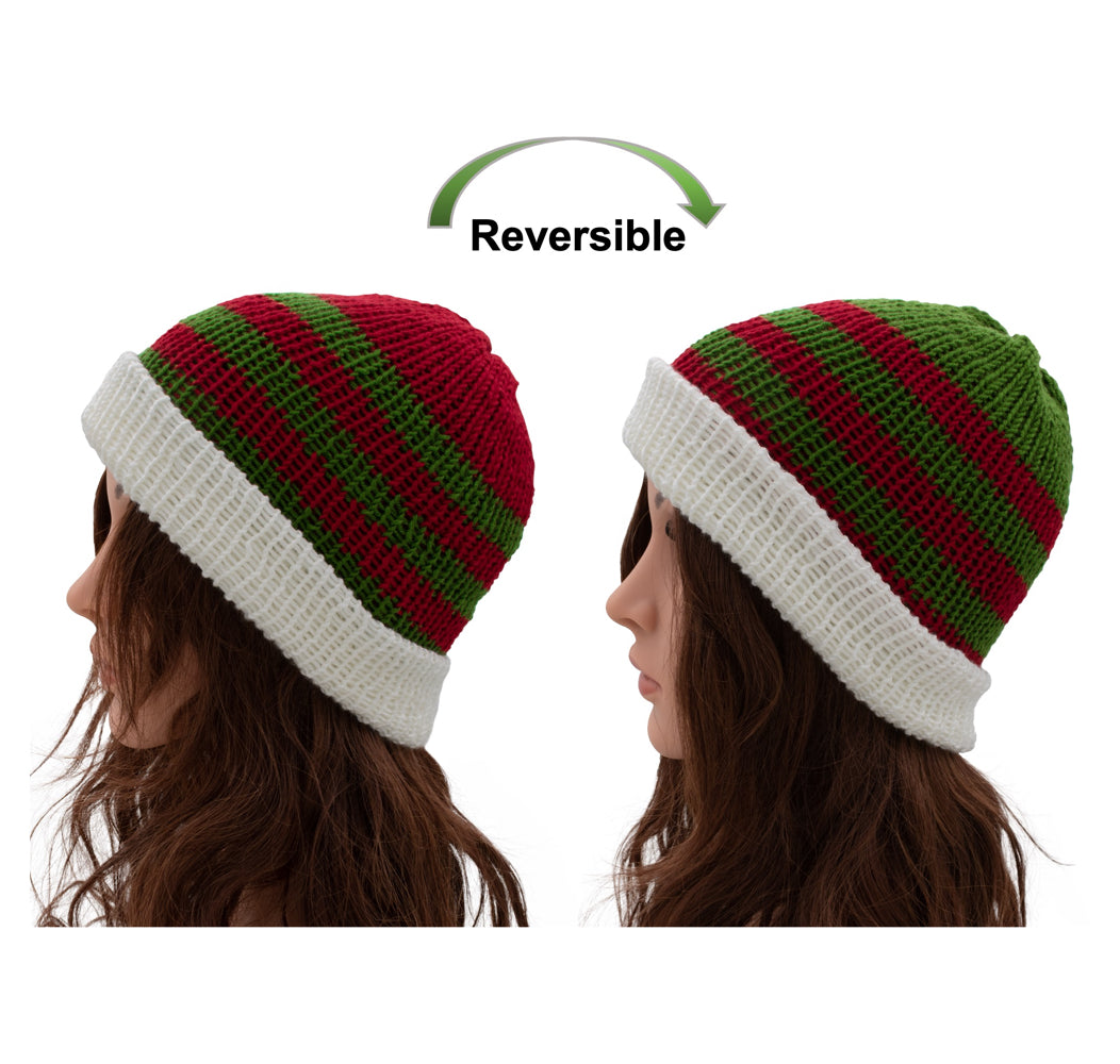 Christmas Theme Knit Beanie Hat